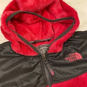 Girls North Face Fleece Zip-Up Hoodie